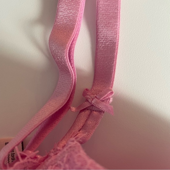 New! Victorias Secret dream angels unlined push-up pink lace bra 20058 - Picture 6 of 9